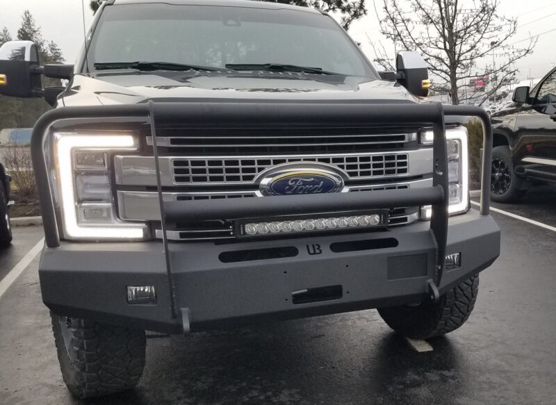 2017-2022 Ford F250/F350/F450/F550 Front Full Grill Guard Bumper - Image 9